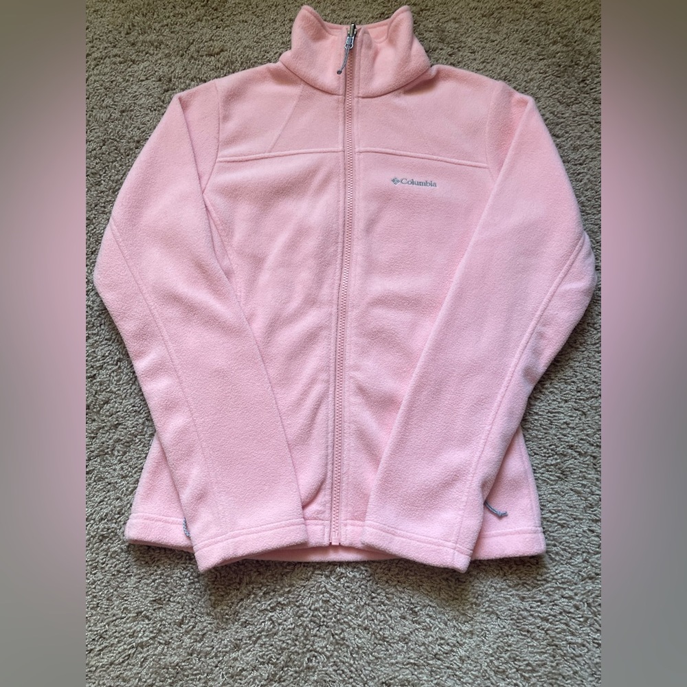baby pink columbia zip up!